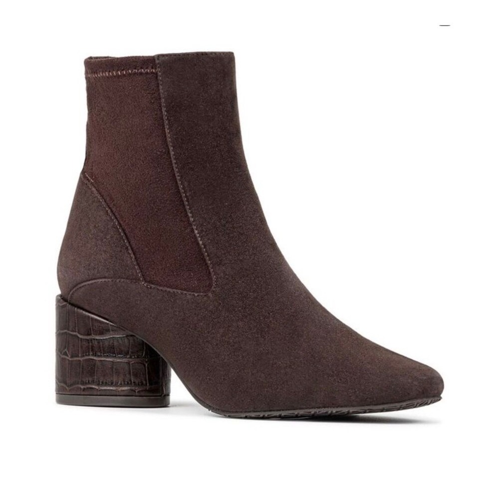Donald Pliner Gaige Ankle Boot Stretch Brown Suede Women's Size‎ 7.5